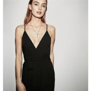 Express wide leg black jumpsuit